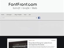 Tablet Screenshot of fontfront.com